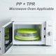 thumbnail image 2 of Vishui Paquete de 2 tapas plegables mejoradas para microondas, cubierta para salpicaduras de microondas con ventilación, cubierta para platos de 10,5 pulgadas con orificio para gancho, colador de frut, 2 of 5