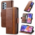 thumbnail image 1 of Case for Samsung Galaxy A23 Cover Leather Wallet Folio Case Book Design Flip Magnetic Closure - Brown, 1 of 5