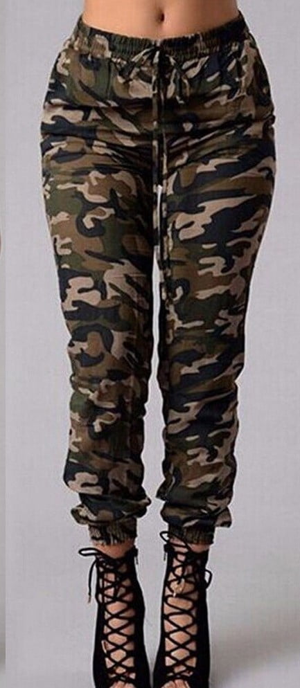 military print joggers