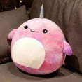 thumbnail image 1 of 10 Inch Rainbow Whale Plush Doll Girl‘s Birthday Gift Sleeping Toy A Horned Whale, 1 of 7
