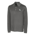 thumbnail image 2 of Men's Cutter & Buck Gray Tampa Bay Rays Big & Tall Advantage Eco Pique DryTec Tri-Blend Long Sleeve Polo, 2 of 3