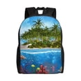 thumbnail image 1 of Balery Island And Coral Reef Mochila - Mochila Estilosa y Duradera para Laptop de 15 Pulgadas con Tela Oxford Impermeable, 1 of 8