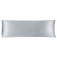 thumbnail image 1 of Cuerpo Almohada Cubierta Satén Sedoso Cuerpo Fundas Almohada para Cabello y Piel Lujo Enfriamiento Anti-Arrugas Resistente Lavado Plata 20 "x60", 1 of 6
