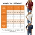 thumbnail image 6 of TEMOFON Summer Tops for Women Casual Loose Tunic Blouses Comfy Lapel White Tee Shirts for Women Size L, 6 of 6