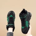 thumbnail image 6 of NOKIO Men's Fashion Sneakers High Top Skate Shoes Versatile Street Sport Shoes with Adjustable Strap, Lightweight 𝖫a𝖼e Up Running Shoes Cushion Thick Sole Shoes, 6 of 7