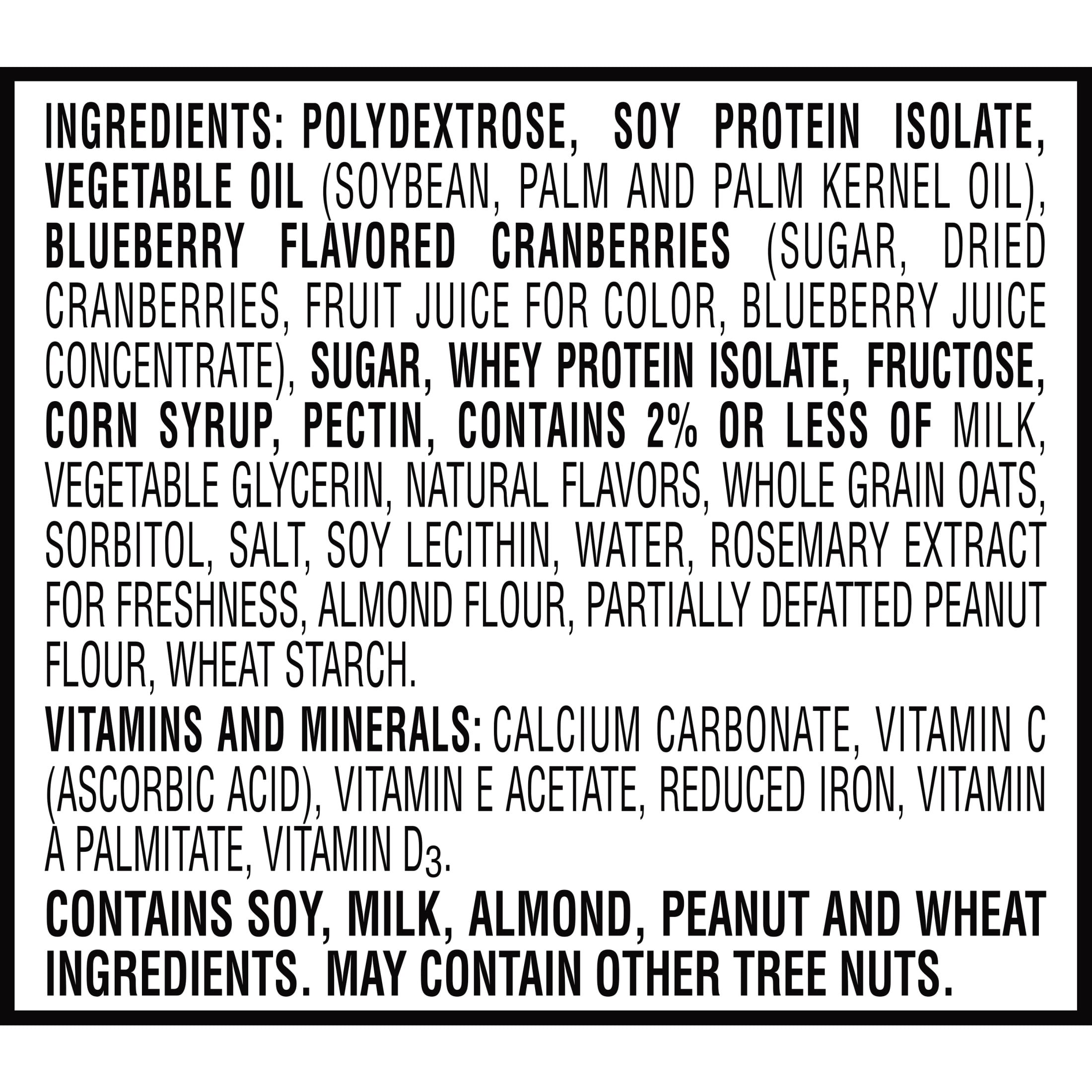 Special K Bar Blueberry Chewy Protein Meal Bars, 12g Protein Snacks, 9.5 oz, 6 Count
