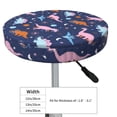 thumbnail image 4 of Lsque Dinosaur Round Bar chair cushion covers Velvet Fabric Premium Comfort Protects from Scratches and Stains for 14-17 Inch Chair- 13 inch, 4 of 7