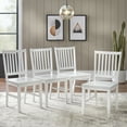 thumbnail image 6 of TMS Shaker Slat-Back Dining Wood Chair, Set of 4, White, 6 of 8