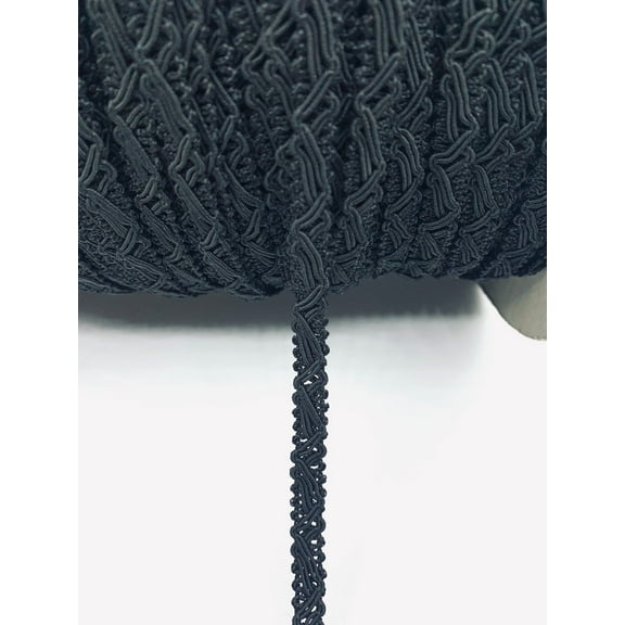 Black 3/8" Gimp Trim - 12 Yards