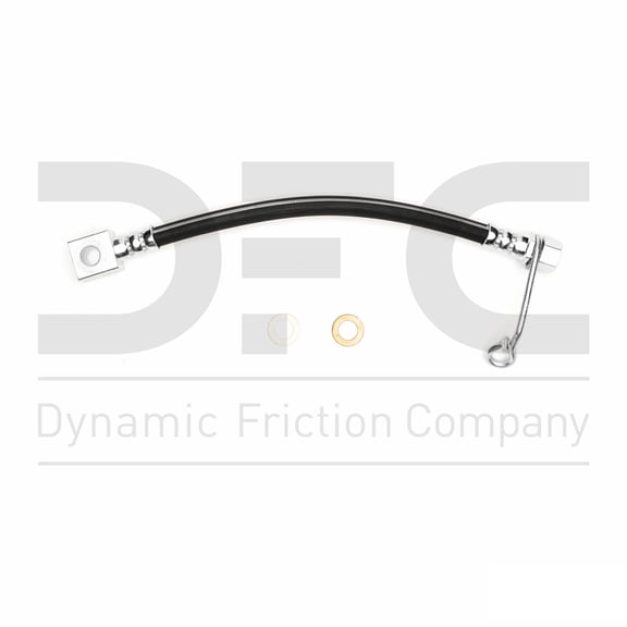 Rear Left Dynamic Friction Company Brake Line Hose 350-40327 For 2014-2016 Ram 2500