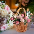 thumbnail image 2 of MasteelfCA 4pcs Mini Woven Baskets Miniature Flower Basket Mini Picnic Basket Mini Rattan Baskets, 2 of 9