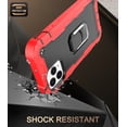thumbnail image 2 of For iPhone 11 Pro Case 5.8", Allytech Full-Body Protection 3 in 1 Hybrid Shockproof Rugged Heavy Duty Drop Protection Ring Holder Stand Case for iPhone 11 Pro 5.8 inch 2019, Red + Black, 2 of 5