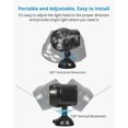 thumbnail image 4 of Luz de seguridad LED para exteriores YONGSHENG con sensor de movimiento inalámbrico negro 1 pieza, 4 of 5