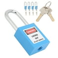 thumbnail image 4 of Security Padlock, High Grade Steel Lock with Keys, Chemical Industry Safety Lock for Energy Production, Industrial Machine Manufacturing, Logistics and Transportation, 4 of 7