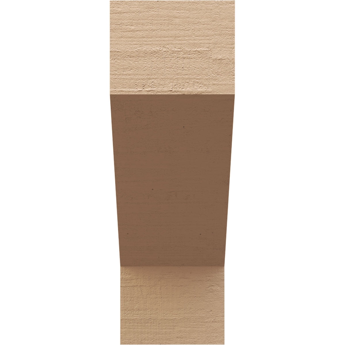 11"W x 22"D x 33"H Classic Clemmons Rough Cedar Woodgrain TimberThane Corbel, Primed Tan