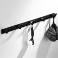thumbnail image 4 of Perchero de aluminio montado en la pared para baño toallero multifunción Wdftyju para puerta de cocina abrigo sombrero pila antideslizante, 4 of 9