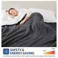 thumbnail image 4 of SEALY Electric Blanket Twin Size, Flannel & Sherpa Heated Blanket with 10 Heating Levels & 1-12 Hours Auto Off, Fast Heating Blan, 4 of 7