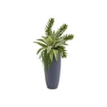 thumbnail image 1 of Nearly Natural Sansevieria and Succulent - Artificial plant - 32.99 in - gray planter, 1 of 1
