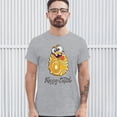 thumbnail image 3 of Tee Hunt Happy Easter Crazy Egg T-shirt Egg Tapping Religious Holiday Men's Tee, Gray, XX-Large, 3 of 5