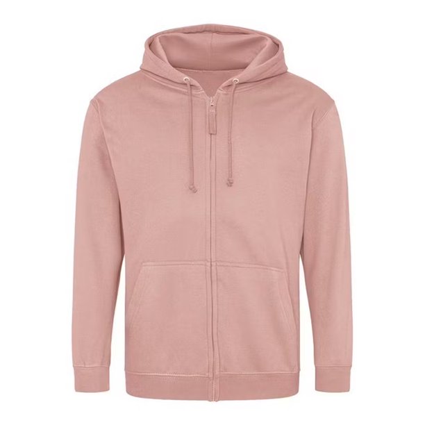 Awdis - Sudadera con Cremallera para Hombre (Rosa Dusty)