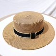 thumbnail image 4 of iHPH7 Straw Hats for Women Packable Sun Hat Straw Beach Hat Packable Straw Hat for Women Straw Hats for Men Wide Brim, Khaki One Size, 4 of 4