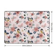 thumbnail image 2 of Area Rugs For Living Room Decor - Rose Flowers Butterfly Bird Soft Anti Slip Throw Washable Rugs 5x7 For Bedroom, Indoor Carpet For Bedroom Living Room 80x58In, 2 of 7