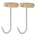 thumbnail image 4 of LITINKIMI Stainless Steel Meat Hooks for Grocery Stores and Butchers 2Pcs 7.5in, 4 of 8