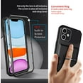 thumbnail image 4 of AmPm iPhone 11 Case Military Shockproof with Sliding Card Slot Magnet Rotatable Kickstand Ring Holder Protective iPhone 11 Phone Case (Blue), 4 of 7