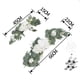 thumbnail image 5 of Guirnalda de rosas con flores artificiales, flores de seda colgantes, arreglos florales Blanco, 5 of 5