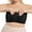 Black, variant on Womens Simple Comfy Breathable Strapless Removable Pad Bandeau Underlayer Nylon Spandex Daily Tube Bra Tube Tops For Women