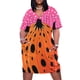 thumbnail image 2 of Estilo calabaza con puntos Rosa arte moderno estampado suelto vestido de bolsillo vestido de verano ropa diaria de mujer tendencia 2025, 2 of 7