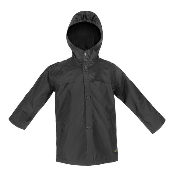 Splashy Children's Rain Jacket (Black, 8)