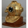 thumbnail image 3 of Antique Diving Divers Helmet US Navy Mark V Deep SCA Helmet With Base, 3 of 3