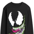 thumbnail image 3 of Marvel Venom - Head - Men's Long Sleeve Graphic T-Shirt, 3 of 5