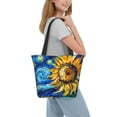 thumbnail image 2 of Fotbe vintage Starry Sunflower Bolsa de Playa con Estampado, Bolsa de Hombro, Bolsa de Mano Espaciosa, Bolsa de Viaje Ligera, Bolsa de Compras Versátil, 2 of 6