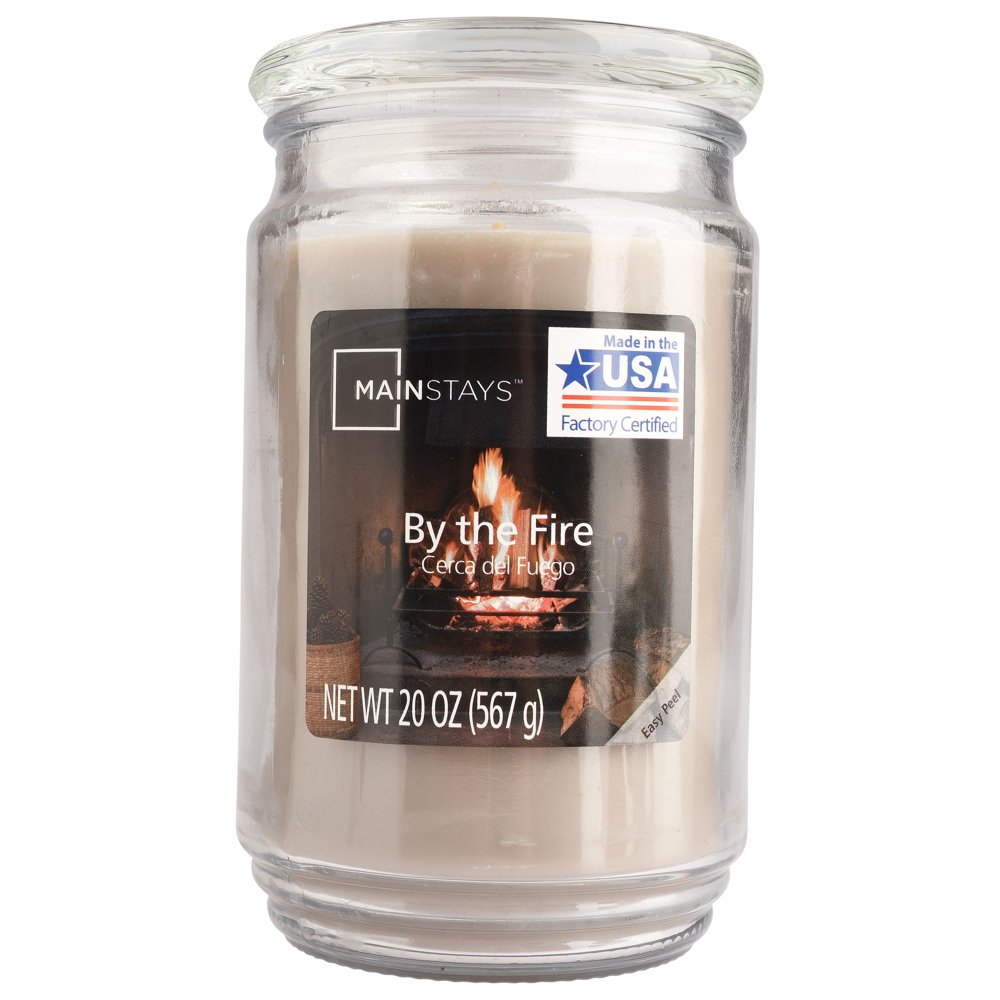Mainstays 20 Ounce By The Fire Jar Candle