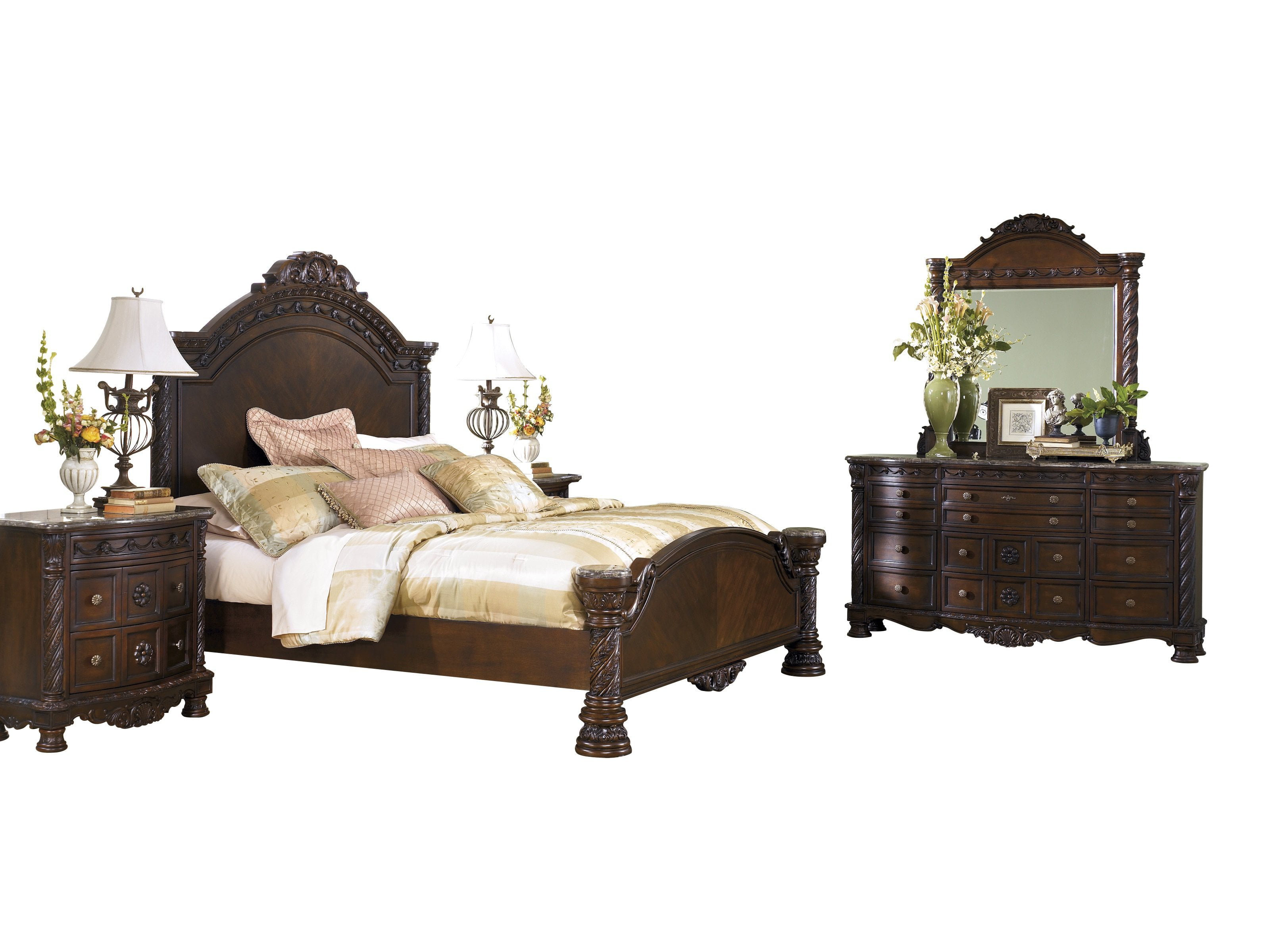 Ashley Furniture North Shore 5 Pc Bedroom Set Queen Panel Bed