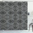 thumbnail image 1 of Ambesonne Dark Grey Shower Curtain, Abstract Vintage, 69"Wx84"L, Pale Grey Black, 1 of 3