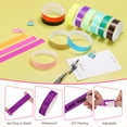 thumbnail image 3 of Uxcell Paper Wristbands for Events, Neon Party Wrist Bands, Colored Waterproof Concert Identification Wristbands Purple, 3 of 7