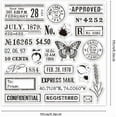 thumbnail image 6 of Retro Postmark Clear Stamps for DIY Scrapbooking Vintage Air Mail Silicone Clear Stamp Seals 15x15cm Transparent Stamps for Cards Making Journal Home Decoration, 6 of 9