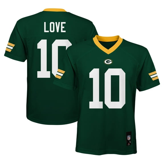 Youth Jordan Love Green Green Bay Packers Replica Player Jersey