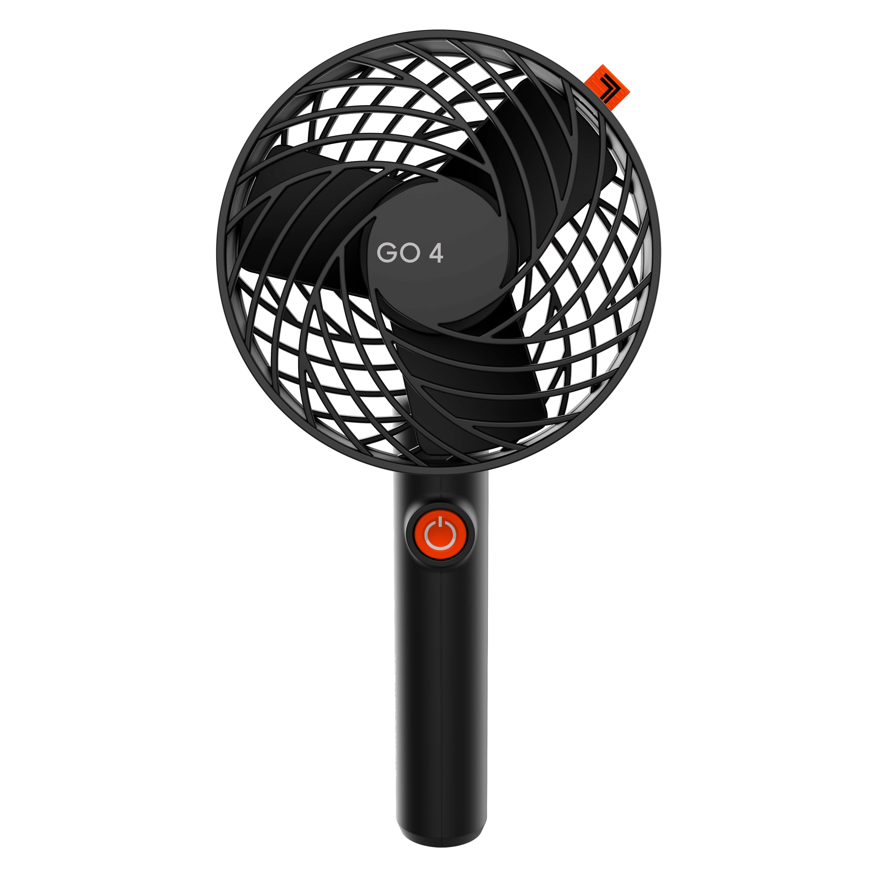 Sharper Image Personal Fan, Handheld, Rechargeable, Portable, 3 Speed Settings, Black