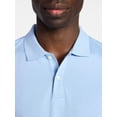 thumbnail image 4 of George Men's and Men's Big & Tall Short Sleeve Interlock Polo Shirt, Sizes S-5XL, LT-3XLT, 4 of 5