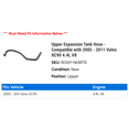 thumbnail image 2 of Upper Expansion Tank Hose - Compatible with 2005 - 2011 Volvo XC90 4.4L V8 2006 2007 2008 2009 2010, 2 of 2