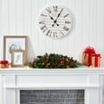 thumbnail image 4 of Nearly Natural 30in. Flocked and Glittered Artificial Christmas Triple Candelabrum with 35 Multicolored Lights and Pine Cones, 4 of 9