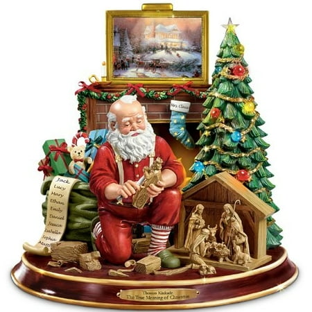 - Thomas Kinkade The True Meaning Of Christmas Tabletop Centerpiece by The Bradford Exchange
