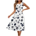 thumbnail image 3 of Yievot Summer Dresses for Women Casual Sleeveless Midi Dress Pleated Flowy Tshirt Sundress Floral Print Cute Dress, 3 of 6