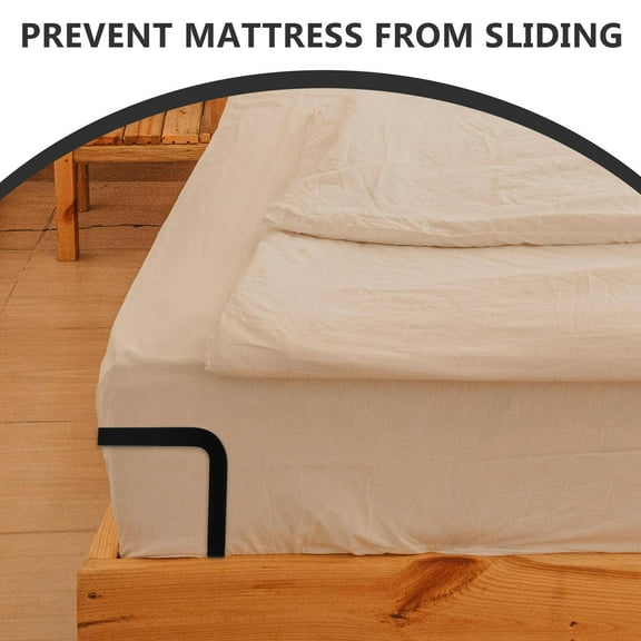 FRCOLOR Metal Mattress Fixing Rod for Bed Non Slip Mattress Holder Slide Stopper Gripper Stopper