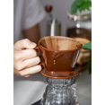 thumbnail image 3 of DOWAN Pour Over Coffee Dripper, Non Electric Pour Over Coffee Maker, Porcelain Slow Brewing Accessories for Home, Cafe, Restaurants, Easy Manual Brew Maker, Brown, 3 of 7