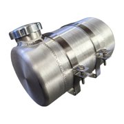 6x8 End Fill Round Spun Aluminum Gas Tank .80 Gallon - Mini Bike, GoKart
